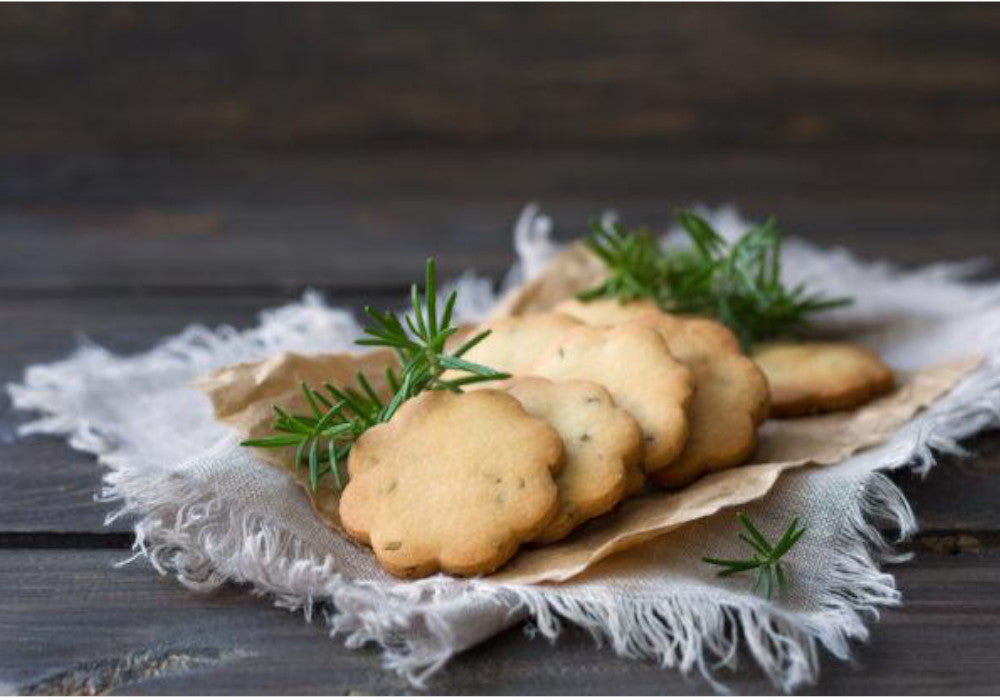 Pairing by Liz Franklin: Olive Leaf infusion with pine nut and rosemary cookies